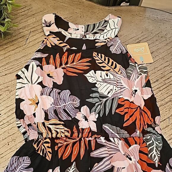 Floral maxi dress size L 12/14 NWT Bixby Nomad - Picture 2 of 13